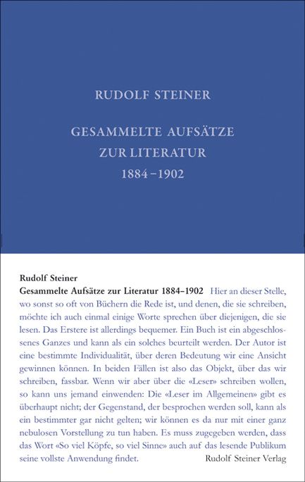 Gesammelte Aufsätze zur Literatur 1884–1902