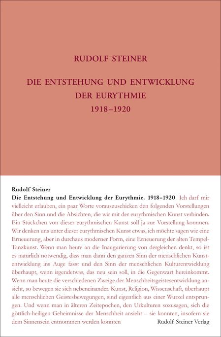 Die Entstehung und Entwicklung der Eurythmie 1918 – 1920